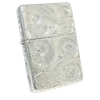 Bật Lửa Zippo Bạc Đúc Nguyên Khối Sterling Chạm Khắc Thủ Công Hoa Văn 5 Mặt Năm 2005 ZBU103