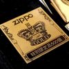 Bật Lửa Zippo Đồng Khối Mạ Vàng Gold Plated Bản Giới Hạn 500 Cây Trên Toàn Thế Giới Đầu Triện Vương Miện Cực Hiếm Đời X La Mã Năm 1994 ZL390