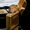 Bật Lửa Zippo Đồng Khối Mạ Vàng Gold Plated Bản Giới Hạn 500 Cây Trên Toàn Thế Giới Đầu Triện Vương Miện Cực Hiếm Đời X La Mã Năm 1994 ZL390