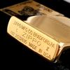 Bật Lửa Zippo Đồng Khối Mạ Vàng Gold Plated Bản Giới Hạn 500 Cây Trên Toàn Thế Giới Đầu Triện Vương Miện Cực Hiếm Đời X La Mã Năm 1994 ZL390