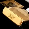 Bật Lửa Zippo Đồng Khối Mạ Vàng Gold Plated Bản Giới Hạn 500 Cây Trên Toàn Thế Giới Đầu Triện Vương Miện Cực Hiếm Đời X La Mã Năm 1994 ZL390