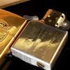 Bật Lửa Zippo Gold Plated Mạ Vàng Đính Ngọc Trai Kèm Bình Xăng Di Động Bản Giới Hạn 1000 Chiếc Trên Toàn Thế Giới Đời IX La Mã Năm 1993 ZQH75