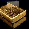 Bật Lửa Zippo Đồng Khối Mạ Vàng Hoa Văn Dây Leo Bản Giới Hạn 1000 Cây Đời VII La Mã Năm 1991 ZL388