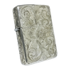 Bật Lửa Zippo Bạc Đúc Nguyên Khối Sterling Chạm Khắc Thủ Công Hoa Văn 5 Mặt Năm 1996 ZBU96