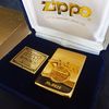 Bật Lửa Zippo Gold Plated Mạ Vàng, Emblem Vàng Khối 18K Bản Giới Hạn Cực Hiếm ZQH71