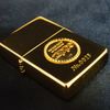 Bật Lửa Zippo Gold Plated Mạ Vàng, Emblem Vàng Khối 18K Bản Giới Hạn Cực Hiếm ZQH71