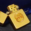 Bật Lửa Zippo Gold Plated Mạ Vàng, Emblem Vàng Khối 18K Bản Giới Hạn Cực Hiếm ZQH71