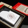 Zippo 1966 8 Gạch Huy Hiệu Tổng Thống Mỹ Lyndon B. Johnson Chặn Xăng Đỏ ZQH77