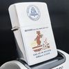 Bật Lửa Zippo Cổ Đồng Khối Mạ Chrome Phay Xước Khắc Ắn Mòn Phủ Sơn Đời 4 Chấm Năm 1962 ZC137