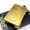 Bật Lửa Zippo Đồng Nguyên Khối Chủ Đề Vương Miện Chu Niên Năm 1932 - 1990 ZL392