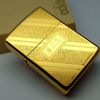Bật Lửa Zippo Mạ Vàng Gold Plated Đời 2 Vạch Sắc Năm 1980 Rất Hiếm ZQH79