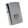 Bật Lửa Zippo Cổ Đồng Khối Mạ Chrome Phay Xước Emblem Đẹp Lạ Đời 4 Chấm Năm 1962 ZC138