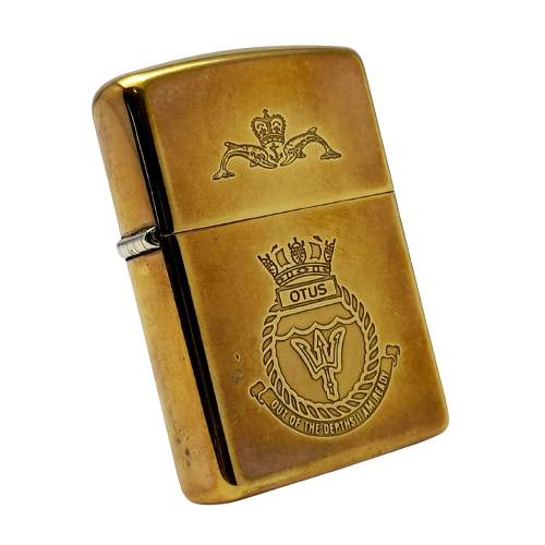 Bật Lửa Zippo Đồng Nguyên Khối Chủ Đề Vương Miện Chu Niên Năm 1932 - 1990 ZL392