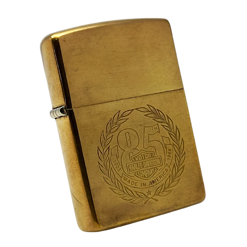 Bật Lửa Zippo Đồng Nguyên Khối Chu Niên Năm 1932-1992 Chủ Đề Kỷ Niệm 85 Năm Thành Lập Hãng Harley-Davidson ZL393