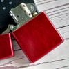 BẬT LỬA ZIPPO VÂN ĐÁ ĐỎ BÓNG Z122