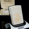 Bật Lửa Zippo Mạ Bạc Demi Vàng Chủ Đề Ăn Mòn Axit Nguyên Zin, Bản SX Giới Hạn Limited 1000 Chiếc Trên Toàn Thế Giới Đời IX La Mã Năm 1993 ZL403
