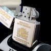 Bật Lửa Zippo Mạ Bạc Demi Vàng Chủ Đề Ăn Mòn Axit Nguyên Zin, Bản SX Giới Hạn Limited 1000 Chiếc Trên Toàn Thế Giới Đời XII La Mã Năm 1996 ZL402