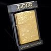 Bật Lửa Zippo Mạ Vàng Gold Plated Reg Western floral GP Hoa Văn Hai Mặt Cực Hiếm Đời XV La Mã Năm 1999 ZL401