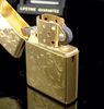 Bật Lửa Zippo Mạ Vàng Gold Plated Reg Western floral GP Hoa Văn Hai Mặt Cực Hiếm Đời XV La Mã Năm 1999 ZL401