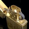 Bật Lửa Zippo Mạ Vàng Gold Plated Reg Western floral GP Hoa Văn Hai Mặt Cực Hiếm Đời XV La Mã Năm 1999 ZL401