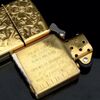 Bật Lửa Zippo Mạ Vàng Gold Plated Reg Western floral GP Hoa Văn Hai Mặt Cực Hiếm Đời XV La Mã Năm 1999 ZL401