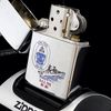 Bật Lửa Zippo Đồng Khối Mạ Chrome Trơn Bóng Chủ Đề Tầu Chiến Năm 1996 đời XII La Mã  ZL397