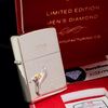 Bật Lửa Zippo Special Men's Diamond Mạ Bạc Đính Kim Cương Bản SX Giới Hạn 1000 Chiếc Trên Toàn Thế Giới Đời XIII La Mã Năm 1997 ZL408