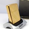 Bật Lửa Zippo Mạ Vàng Gold Plated Vân Chéo Đời VI La Mã  Năm 1990 ZL414