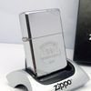 Bật Lửa Zippo Đồng Khối Mạ Chrome Vintage Chặt Góc Trơn Bóng Đời II La Mã Không Mộc Tháng Năm 1986 Rất Hiếm ZQH80