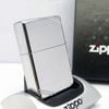 Bật Lửa Zippo Đồng Khối Mạ Chrome Vintage Chặt Góc Trơn Bóng Đời II La Mã Không Mộc Tháng Năm 1986 Rất Hiếm ZQH80