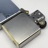 Bật Lửa Zippo Đồng Khối Mạ Chrome Vintage Chặt Góc Trơn Bóng Đời II La Mã Không Mộc Tháng Năm 1986 Rất Hiếm ZQH80