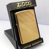 Bật Lửa Zippo Mạ Vàng Gold Plated Vân Chéo Đời VI La Mã Năm 1990 ZL415
