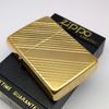 Bật Lửa Zippo Mạ Vàng Gold Plated Vân Chéo Đời VI La Mã Năm 1990 ZL415