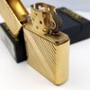 Bật Lửa Zippo Mạ Vàng Gold Plated Vân Chéo Đời VI La Mã Năm 1990 ZL415