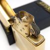 Bật Lửa Zippo Mạ Vàng Gold Plated Vân Chéo Đời VI La Mã Năm 1990 ZL415