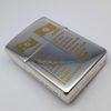 Bật Lửa Zippo Wold Cup Bản Limited Mạ Bạc Đắp Nổi Vàng 2 Mặt Năm 2001 ZL405