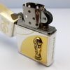 Bật Lửa Zippo Wold Cup Bản Limited Mạ Bạc Đắp Nổi Vàng 2 Mặt Năm 2001 ZL405