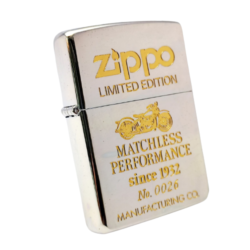 Bật Lửa Zippo Mạ Bạc Demi Vàng Chủ Đề Ăn Mòn Axit Nguyên Zin, Bản SX Giới Hạn Limited 1000 Chiếc Trên Toàn Thế Giới Đời XII La Mã Năm 1996 ZL404