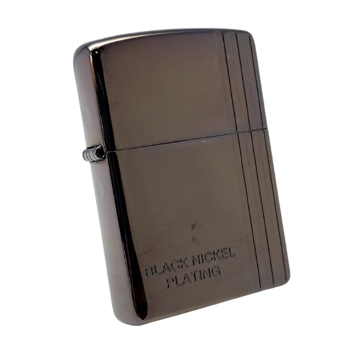 Bật Lửa Zippo Black Nickel Plating Mạ Niken Đen Bóng Năm 2005 ZL413