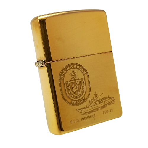 Bật Lửa Zippo Đồng Khối Brass Trơn Bóng Chủ Đề Tầu Chiến Năm 1999 đời XV La Mã  ZL400