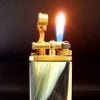Bật Lửa Dunhill Bọc Vàng Thân Sừng Cơ Chế Đầu Búa Cực Hiếm Đẹp DH105