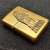 BẬT LỬA ZIPPO ĐỒNG KHỐI BRASS CHỦ ĐỀ EMBLEM THỔ DÂN CIGARS ĐỜI XIII NĂM 1997 ZL416