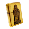 BẬT LỬA ZIPPO ĐỒNG KHỐI BRASS CHỦ ĐỀ EMBLEM THỔ DÂN CIGARS ĐỜI XIII NĂM 1997 ZL416