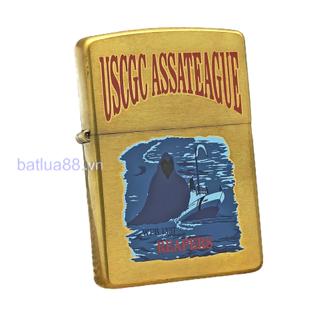 BẬT LỬA ZIPPO BRASS SƠN HẤP NHIỆT CHỦ ĐỀ TẦU Z30