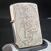 BẬT LỬA BẠC NHẬT ĐÚC NGUYÊN KHỐI STERLING 950 KHẮC THỦ CÔNG HOA VĂN NÀNG GEISHA CỰC HIẾM SX THẬP NIÊN 1950S ZBU104
