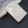 SET BẬT LỬA HỘP THUỐC BẠC NHẬT ĐÚC NGUYÊN KHỐI STERLING 950 KHẮC THỦ CÔNG HOA VĂN HAI MẶT CỰC HIẾM SX THẬP NIÊN 1950S BK29