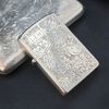 SET BẬT LỬA HỘP THUỐC BẠC NHẬT ĐÚC NGUYÊN KHỐI STERLING 950 KHẮC THỦ CÔNG HOA VĂN HAI MẶT CỰC HIẾM SX THẬP NIÊN 1950S BK29