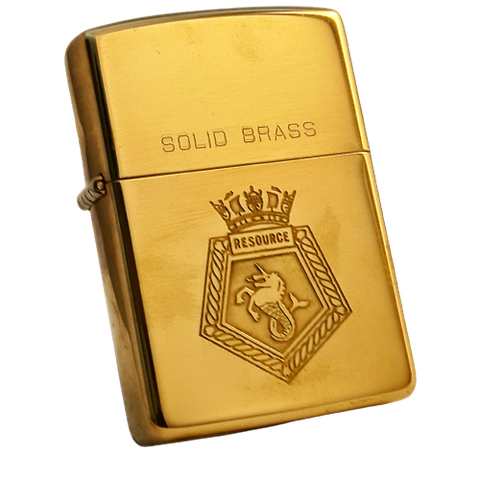 Bật Lửa Zippo Chu Niên 1932 - 1991 Brass Chủ Đề Tầu Anh 2 Mặt Hiếm Gặp Năm 1991 ZQH89