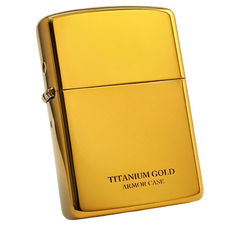 Bật Lửa Zippo Titanium Gold Coating armor vỏ dầy 2021 ZL425