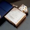 Bật Lửa Zippo Phủ Titanium xanh Hổ Dát Vàng Hiếm Gặp Năm 2003 ZL422